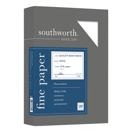 SOUTHWORTH Paper, Sulphite White 31-620-10